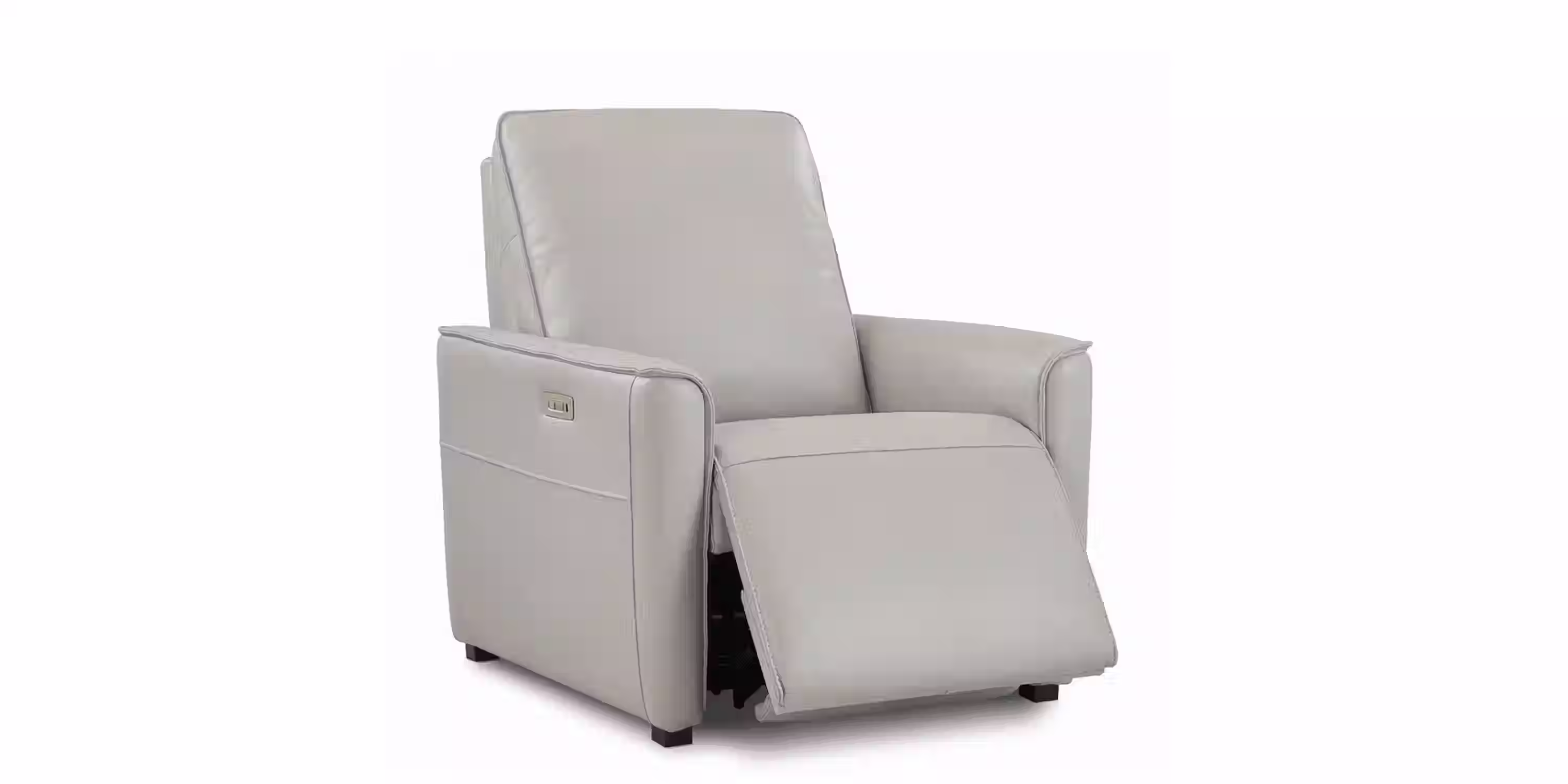 Everett Light Grey Power Recliner