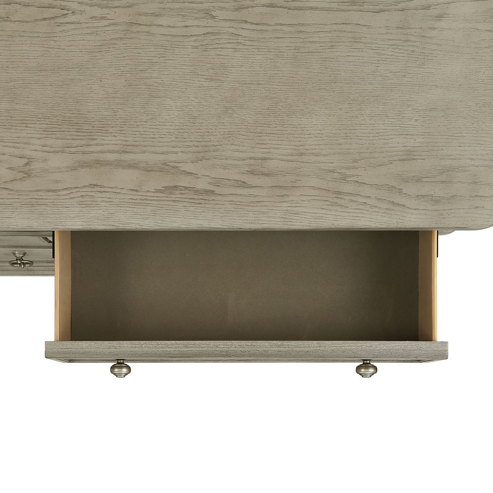 Thumbnail: Whit-Ash 2-Drawer Nightstand with USB in Light Grey