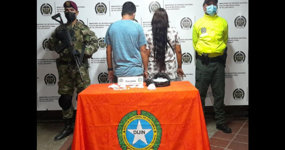Capturados por Comercializar Cocaina en Villavicencio