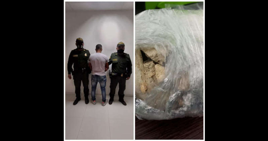 Capturado Sujeto con 1200 Gramos de Bazuco