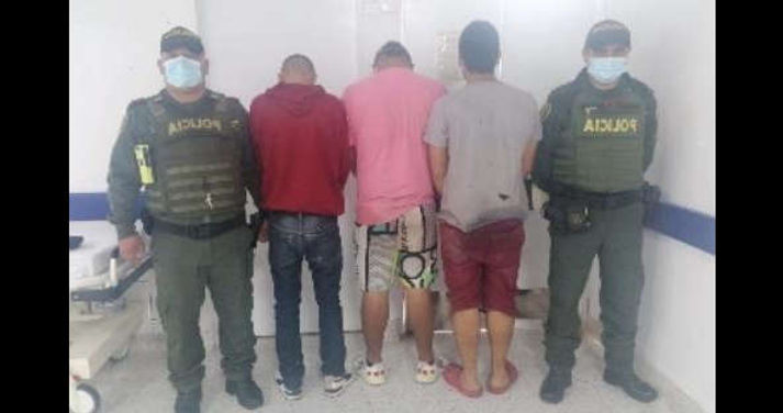 Capturados tres sujetos por hurto en Villavicencio