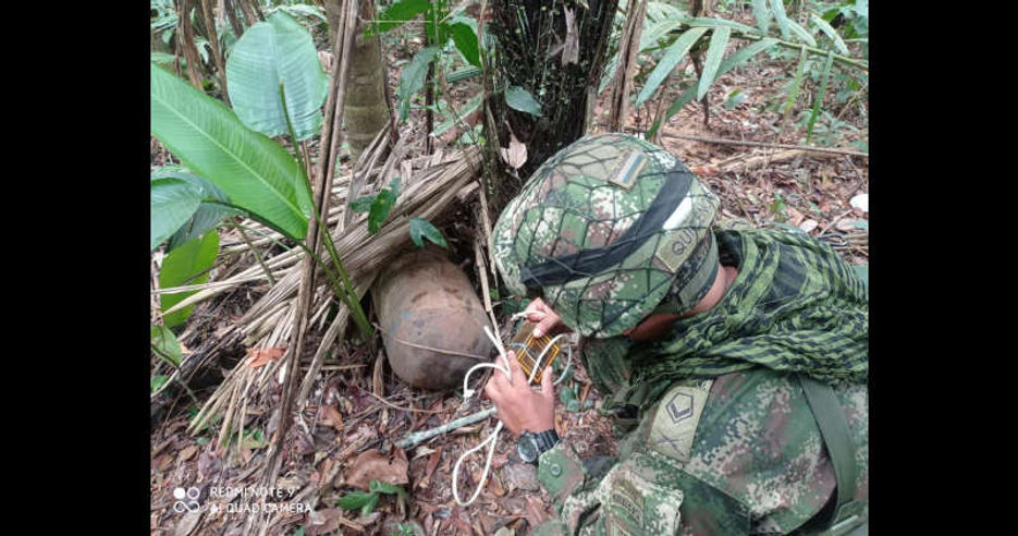 Localizado artefacto explosivo en vereda del municipio de Mapiripan Meta