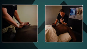 Jesse Burlingham giveing a stress relief and deep tissues massage at Zenith in Eugene, Oregon.
