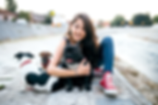 Girl with Dogs