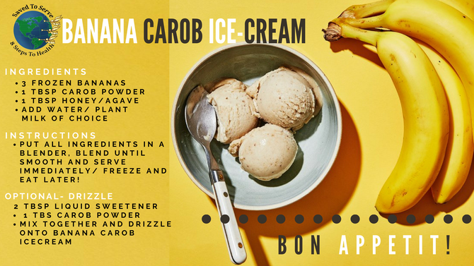 Banana Carob Ice-cream