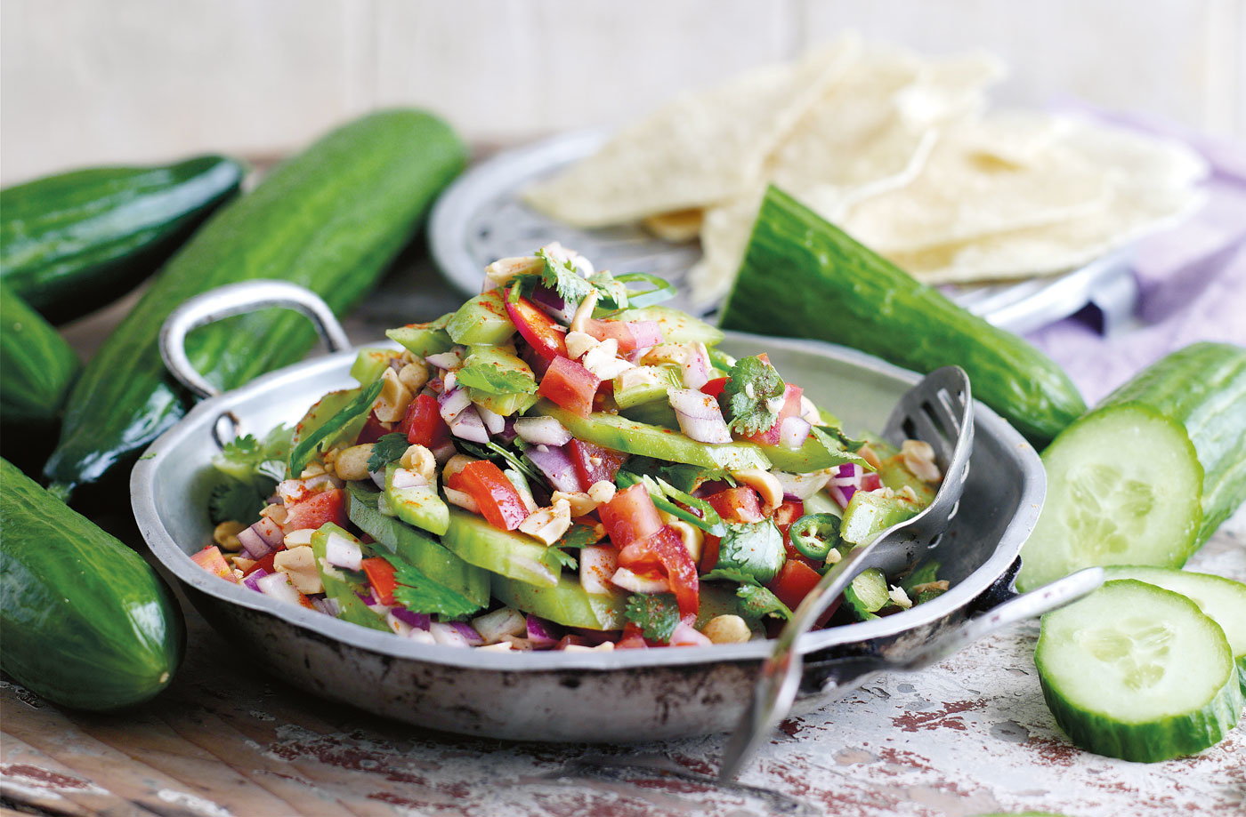 Arranged Food and Objects