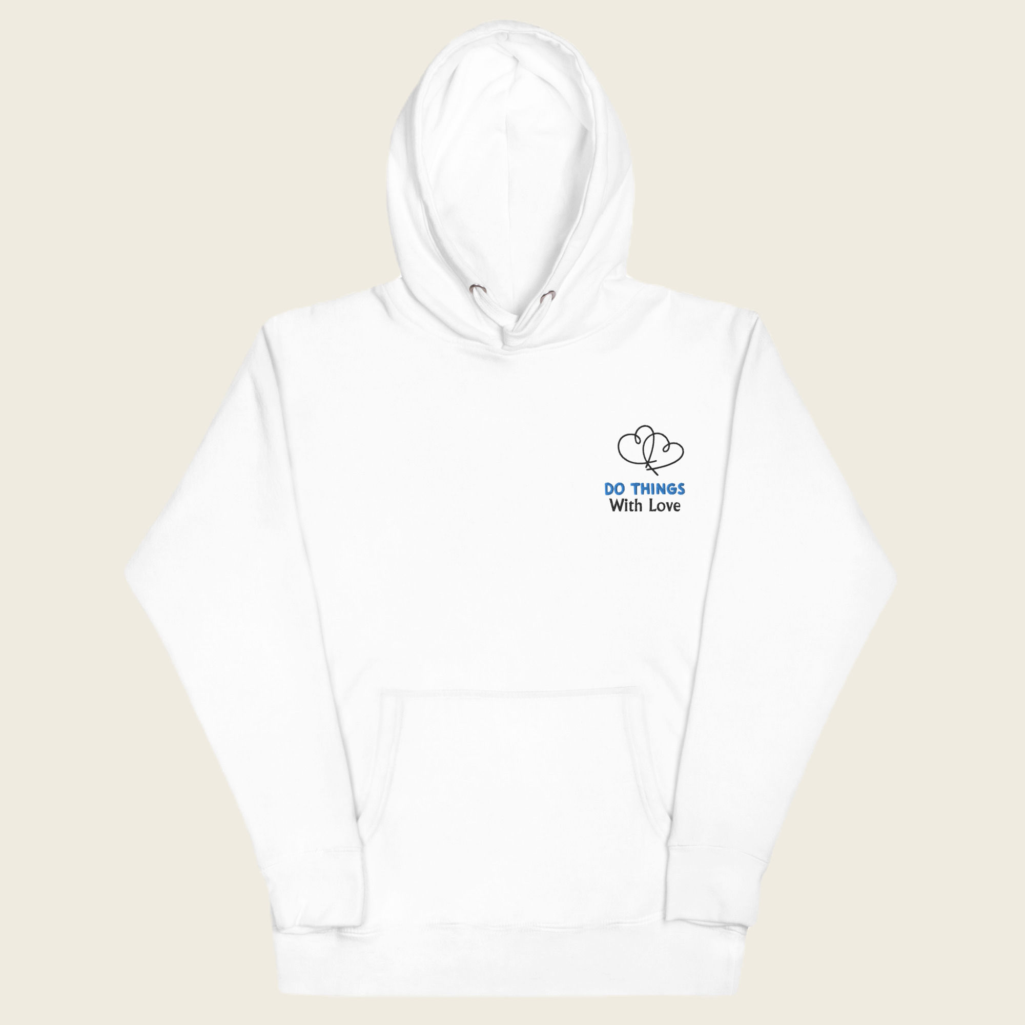 Q25 Unisex Hoodie - Embroidery "Do Things With Love"