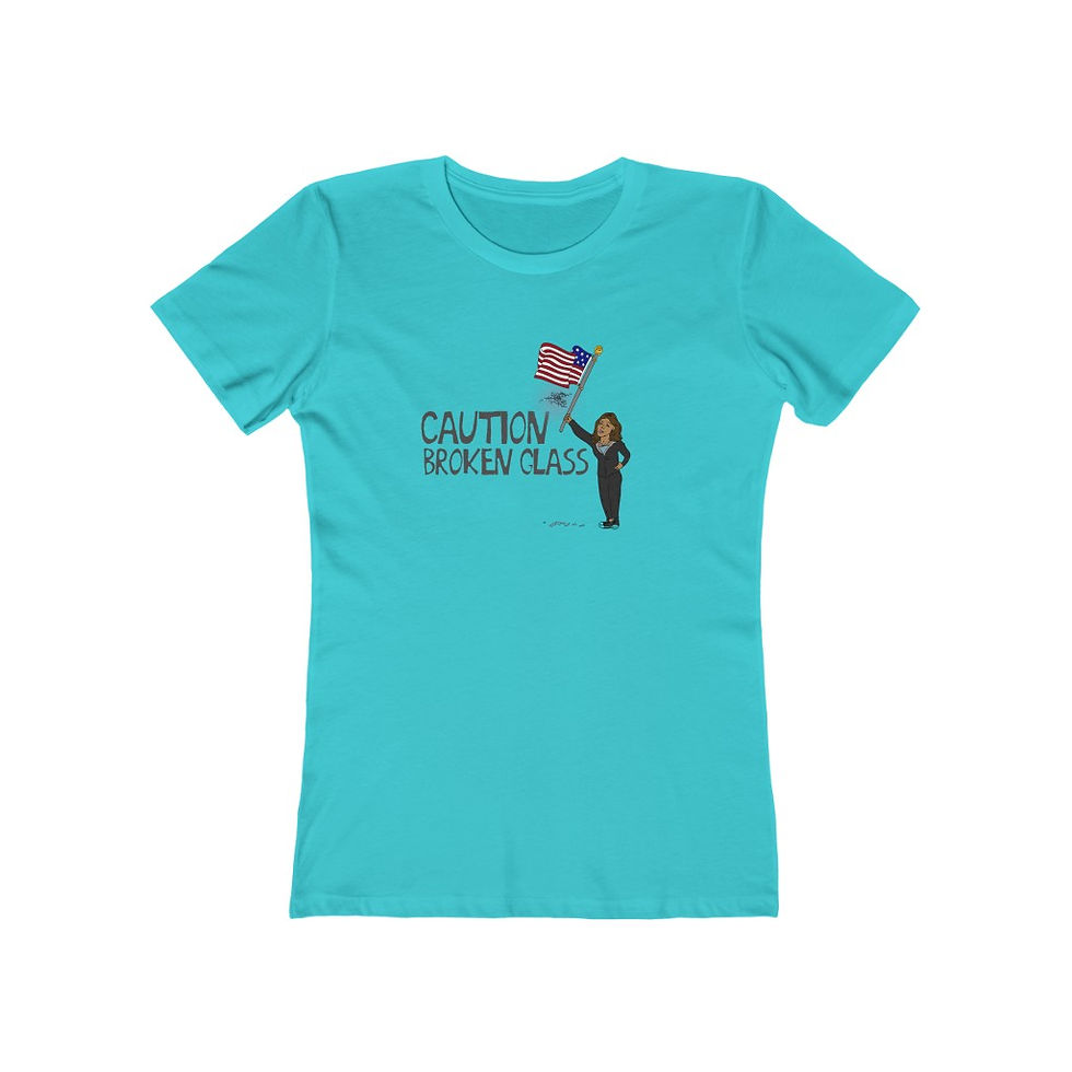 Thumbnail: Caution Broken Glass Harris The Boyfriend Tee