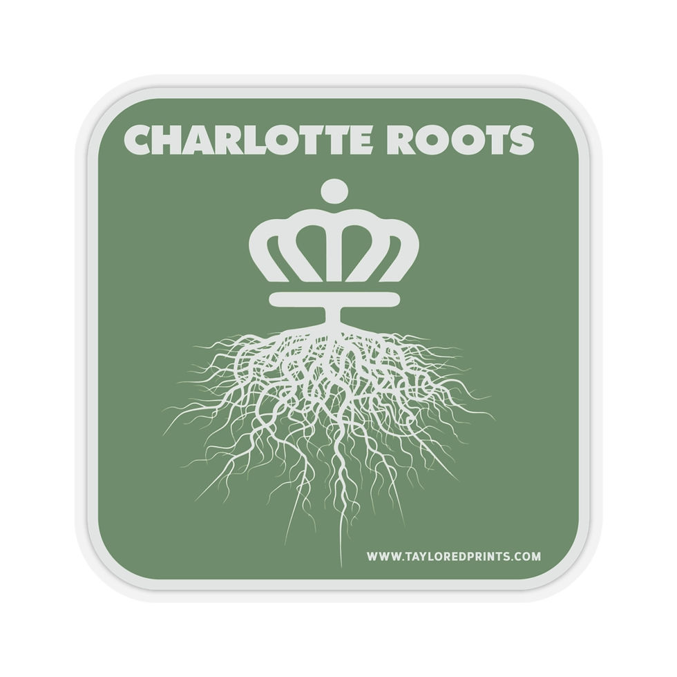 Thumbnail: Charlotte Roots Green Kiss-Cut Sticker 