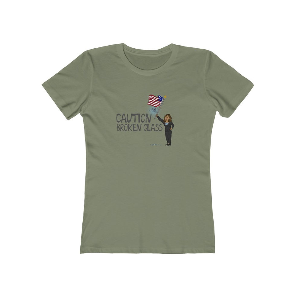 Thumbnail: Caution Broken Glass Harris The Boyfriend Tee
