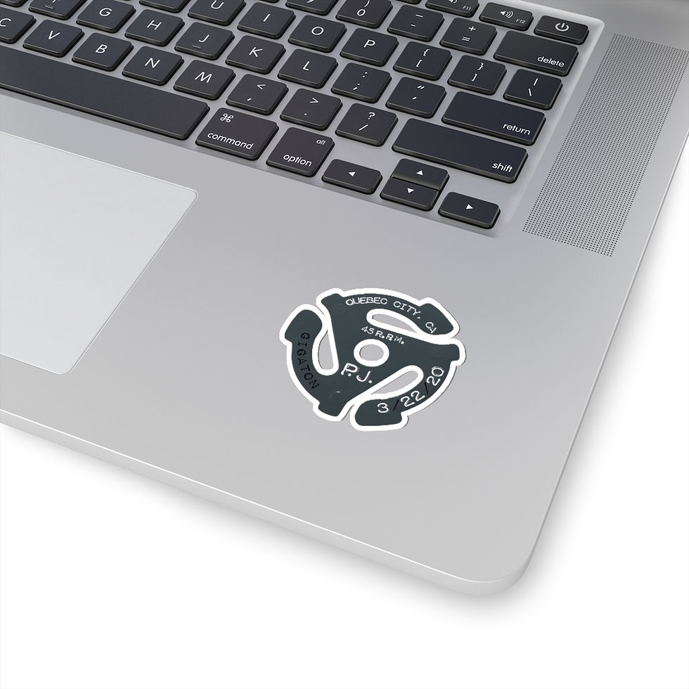 Thumbnail: Quebec City 45rpm Kiss-Cut Stickers