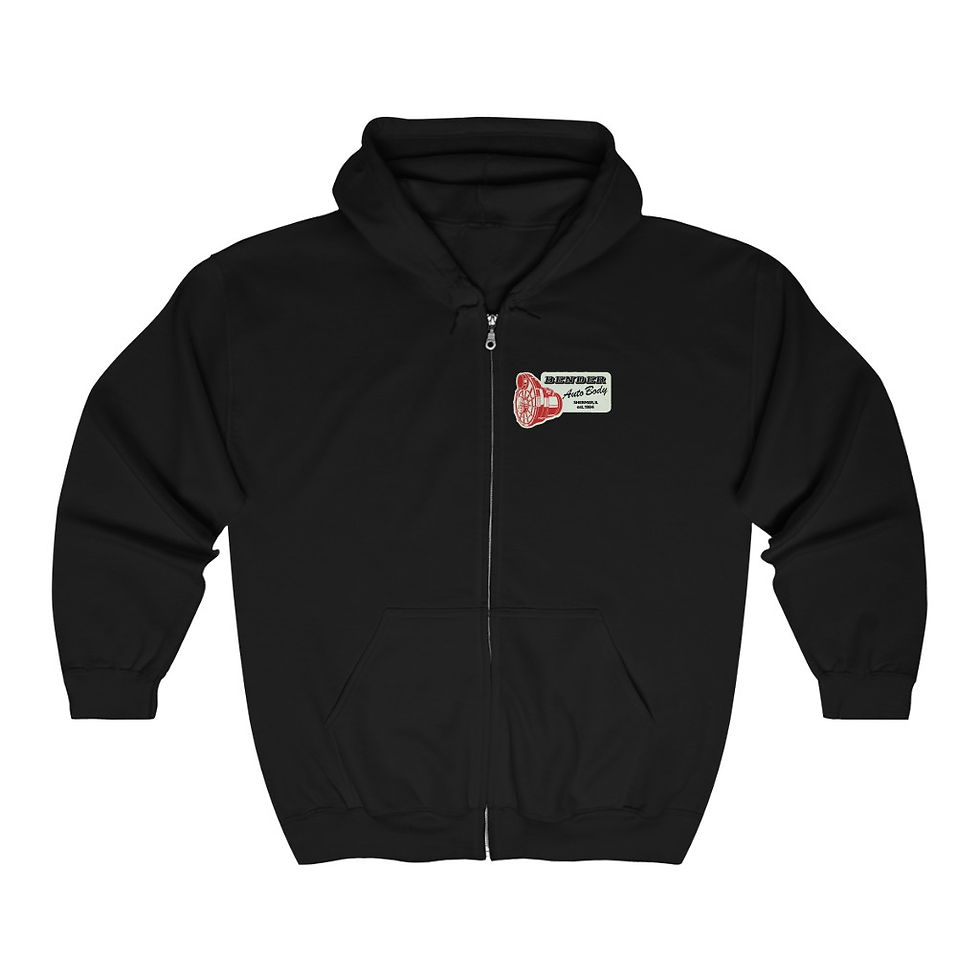 Thumbnail: Bender Auto Body Unisex Heavy Blend™ Full Zip Hooded Sweatshirt