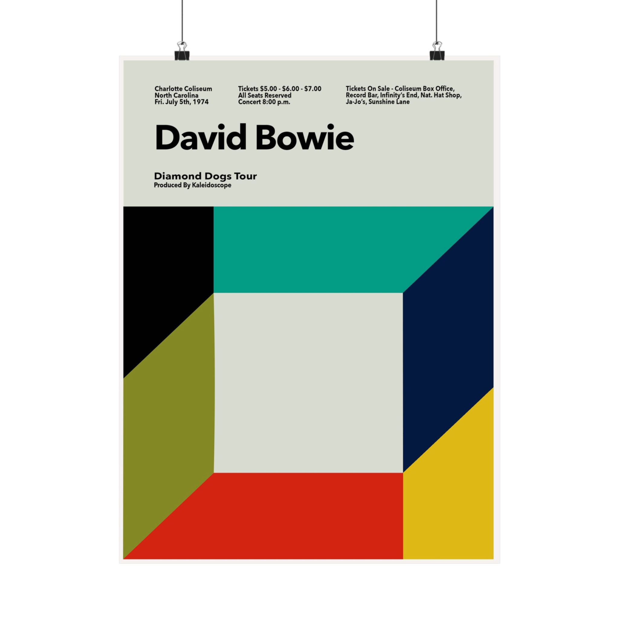 David Bowie Diamond Dogs Tour Charlotte '74