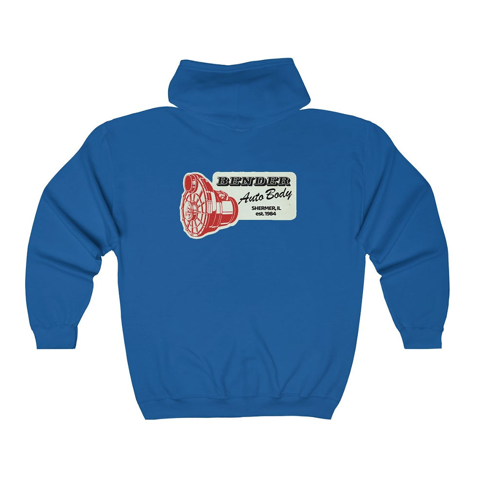 Thumbnail: Bender Auto Body Unisex Heavy Blend™ Full Zip Hooded Sweatshirt