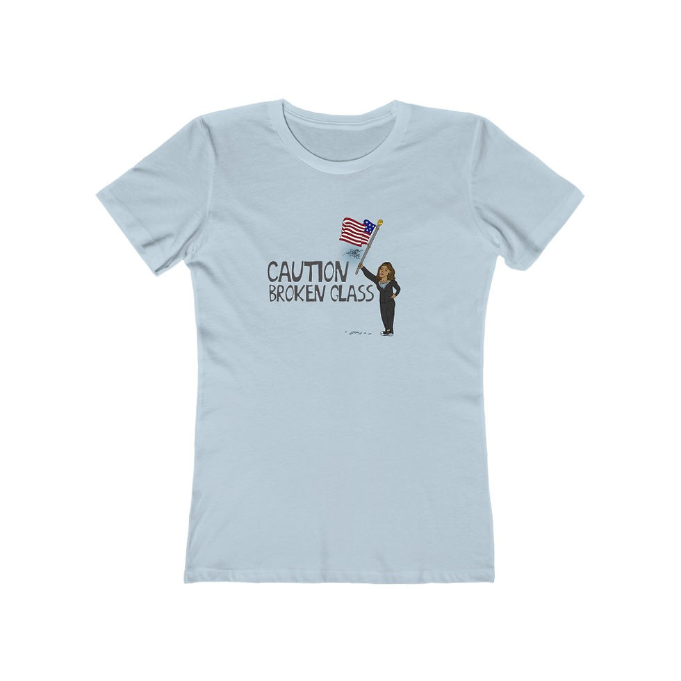 Thumbnail: Caution Broken Glass Harris The Boyfriend Tee