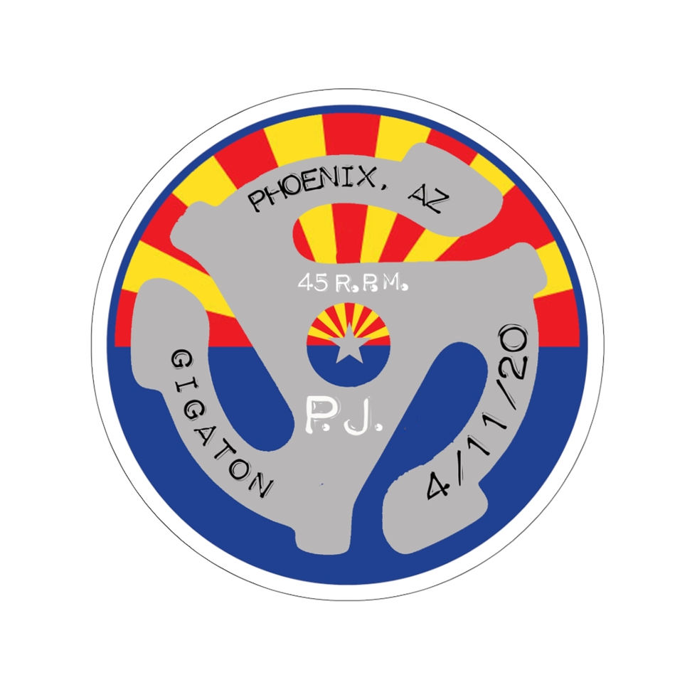 Thumbnail: Phoenix 45rpm Kiss-Cut Stickers