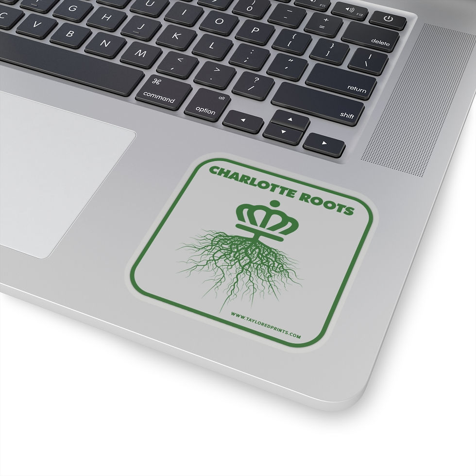 Thumbnail: Charlotte Roots White Kiss-Cut Sticker 
