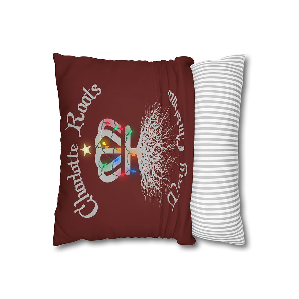Thumbnail:  "Charlotte Roots" Merry Christmas Holiday Pillowcase