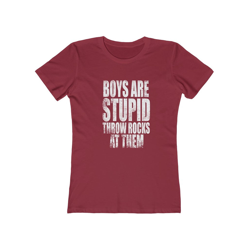 Thumbnail: Boys Are Stupid - Boyfriend Tee