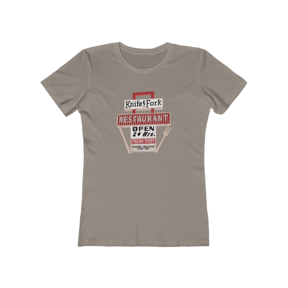Thumbnail: Knife & Fork - Boyfriend Tee