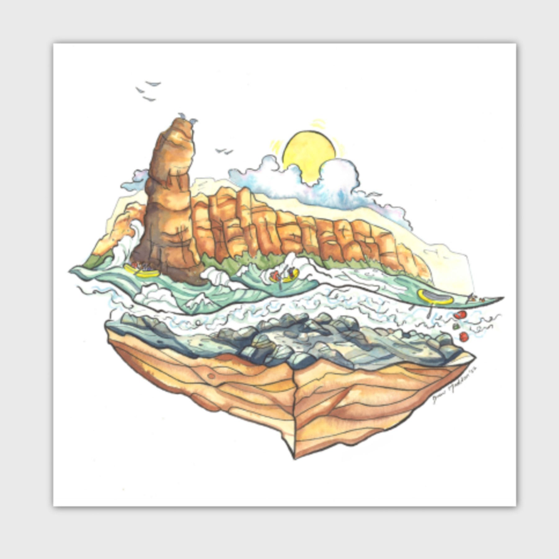Grand Canyon Flip Postcard