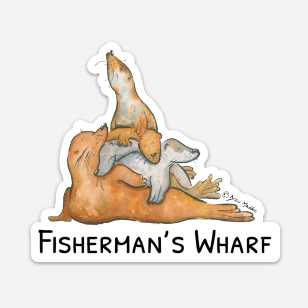 Fisherman's Wharf Cuddle Puddle Sticker