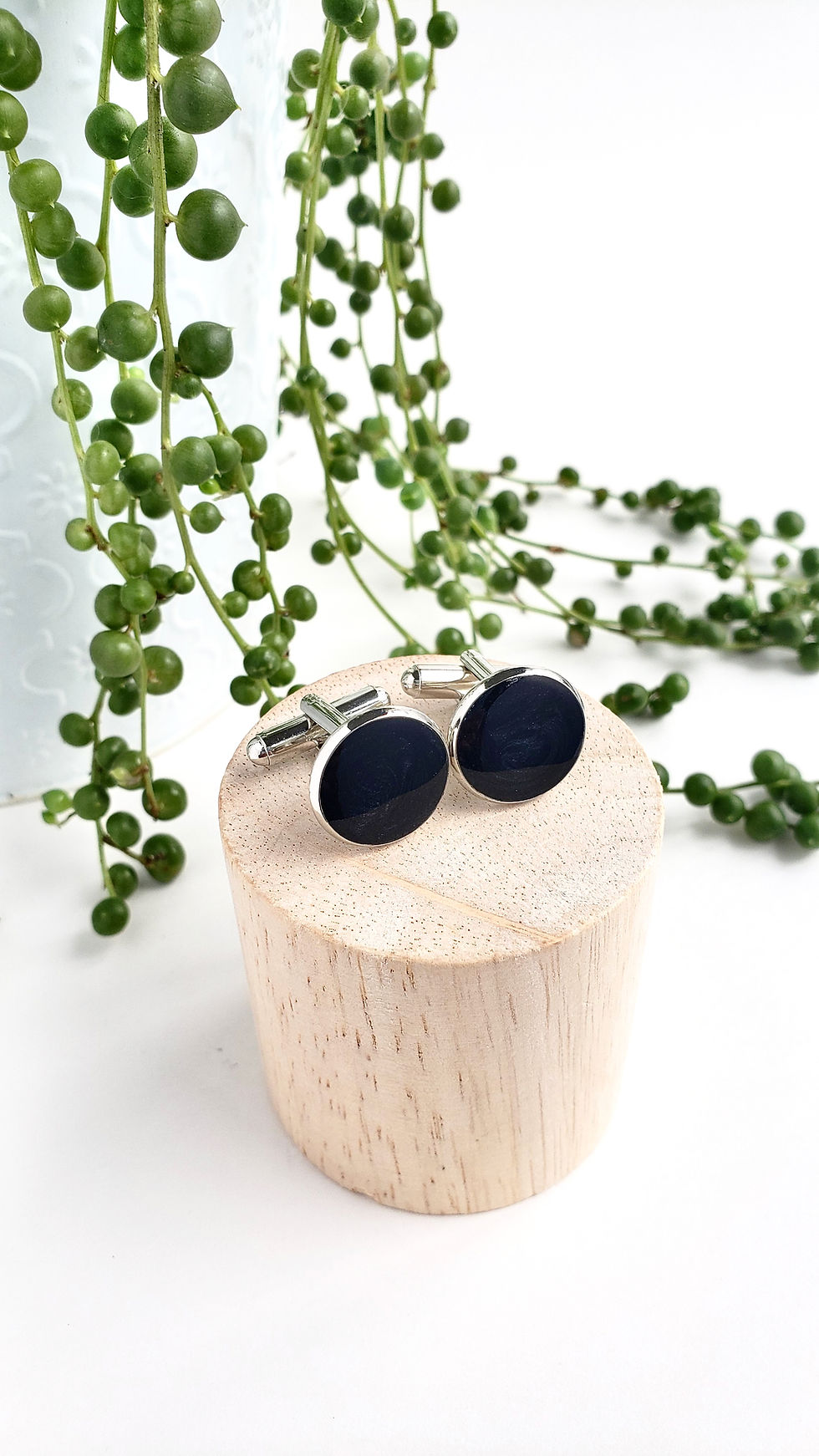 Thumbnail: Cuff Links 16mm Rhodium Plated