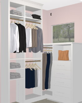 Closet Renovation Render from California Closets