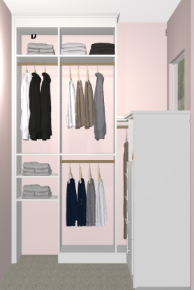 Closet Renovation Render from California Closets