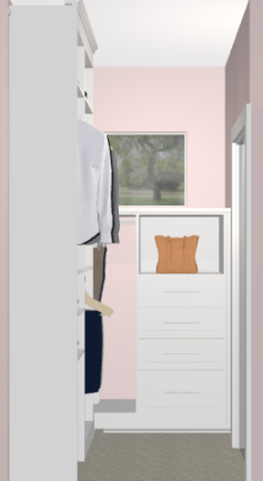 Closet Renovation Render from California Closets