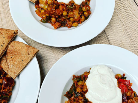 Bonenschotel met magere kwark