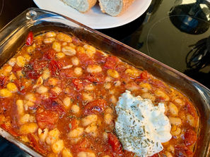 Witte bonen in tomatensaus (Mira’s manier)