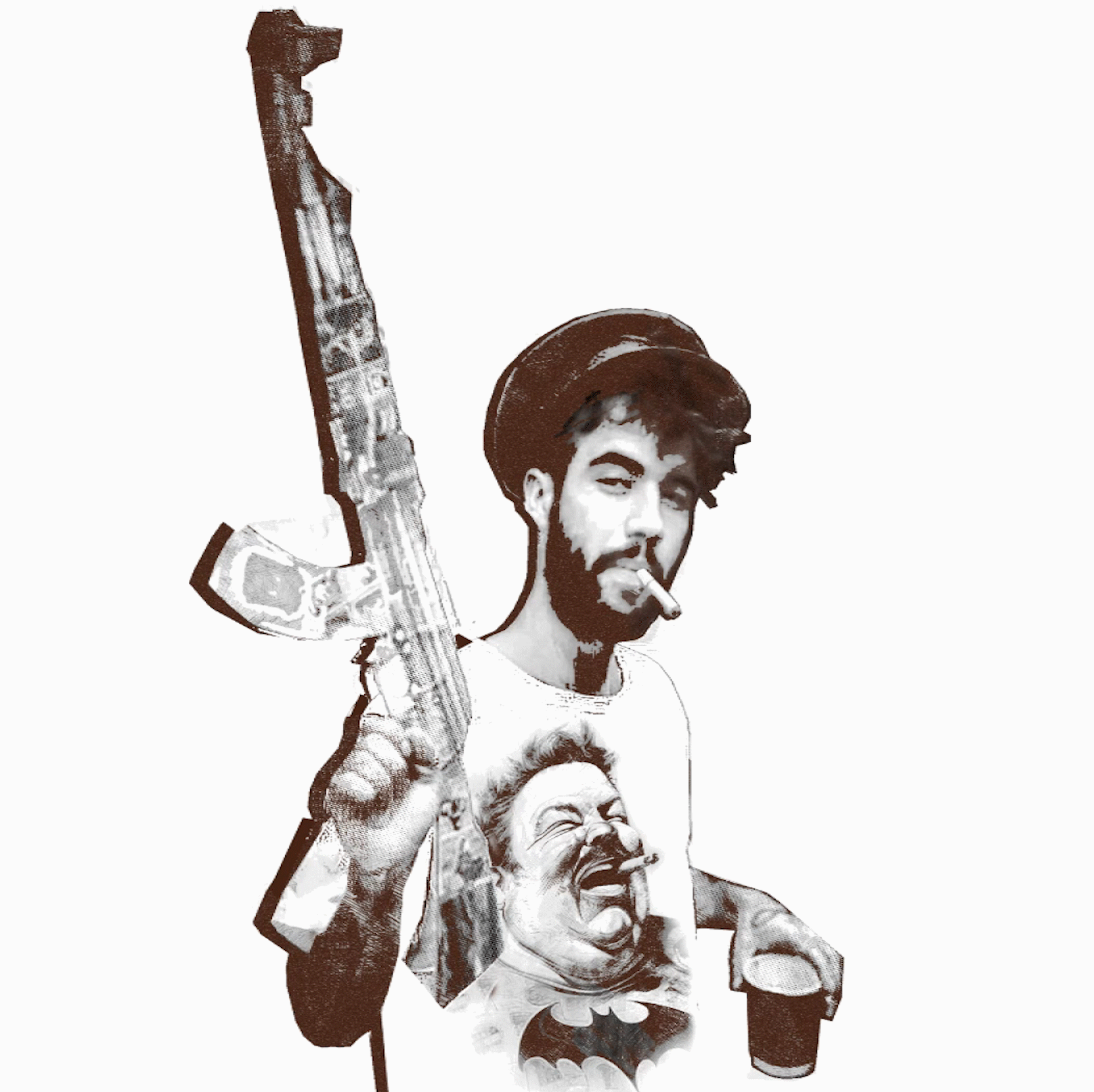 Animated Portrait of Artist Adilson De Oliveira