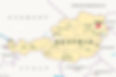 Eine politische Karte von Österreich mit Bundesländern, Nachbarländern und Hauptstädten, wobei Wien hervorgehoben ist. Antiquitäten-Ankauf Wien – Antiquitäten-Quartier ist Ihre Adresse für den Verkauf wertvoller Antiquitäten in ganz Österreich.