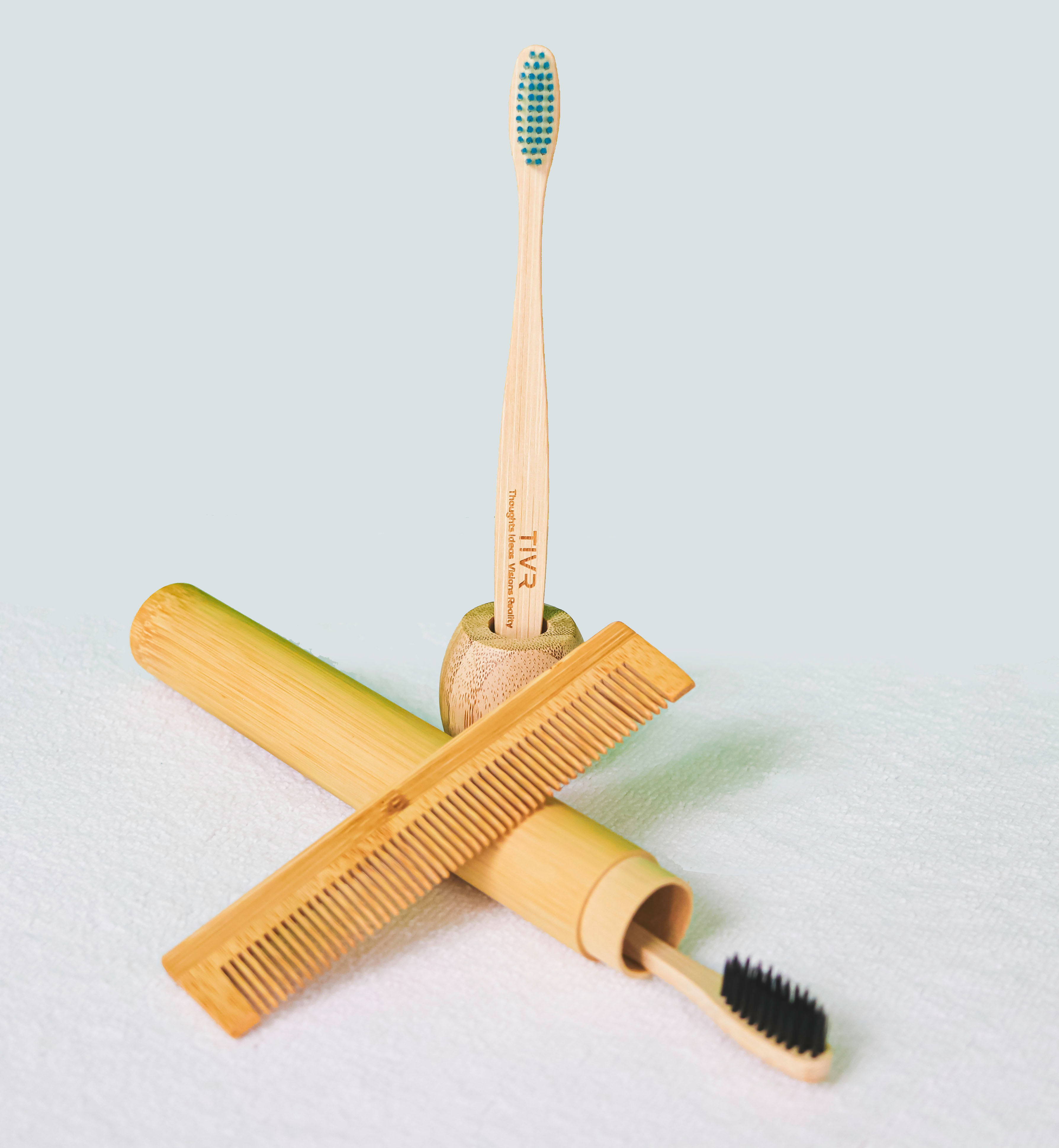 TIVR Bamboo Toothbrush (4 Pack)