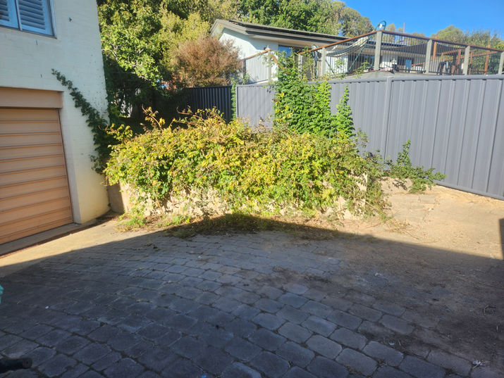 Before and after landscaping project 9 in Canberra: before photo 1