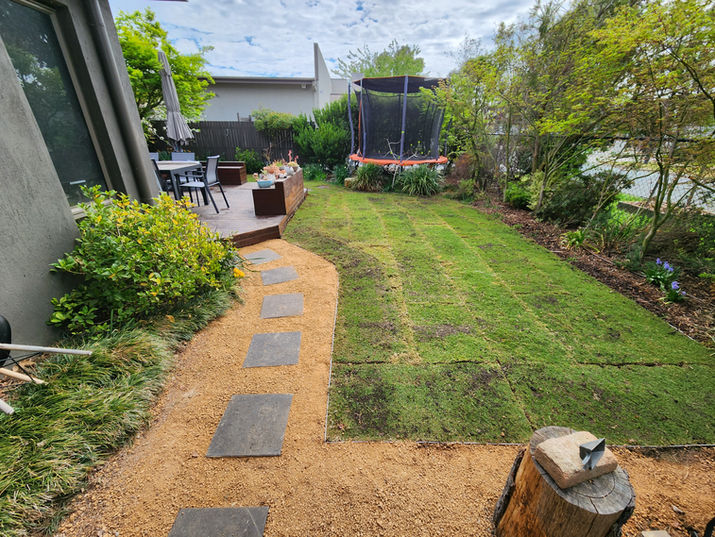 Before and after landscaping project 2 in Canberra: after photo