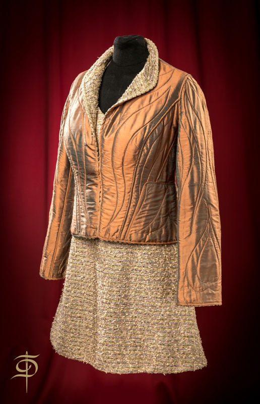 Миниатюра: Сет из платья и двусторонней стеганой курточки DressTheatre Couture