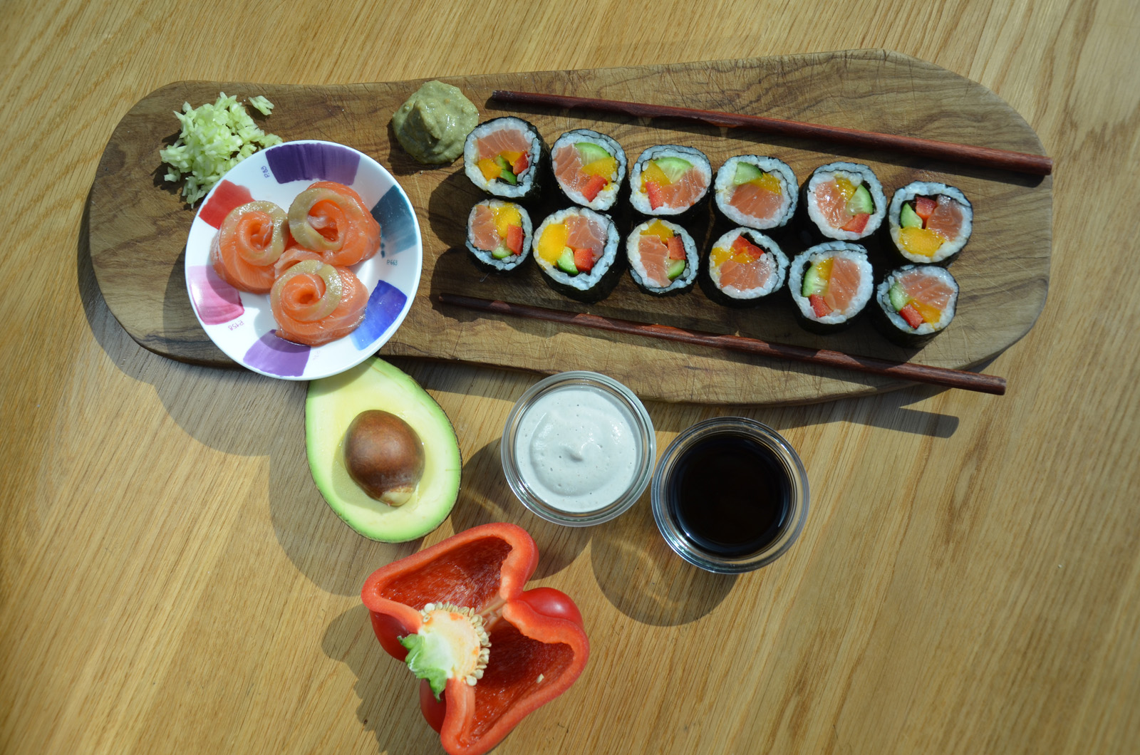 Arranged Food and Objects