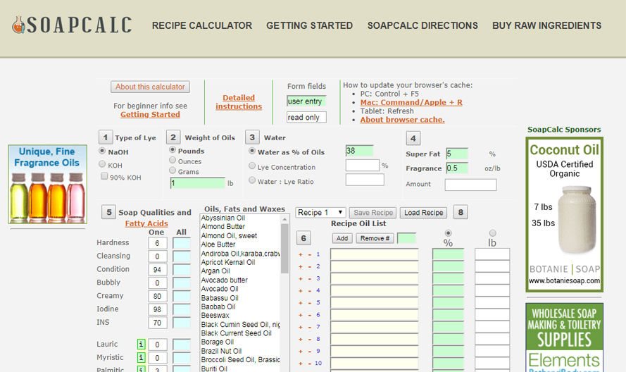 SOAP CALCULATOR ΠΩΣ ΧΡΗΣΙΜΟΠΟΙΟΥΝΤΑΙ