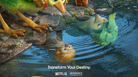 Swapped Netflix Film, Skydance Animation, Swapped Movie Poster, Academy Award Winner Michael B. Jordan, Juno Temple, Tracy Morgan, Cedric The Entertainer. Ollie and Ivy, Pookoo, Tree Wolf, Javan, Boogle.