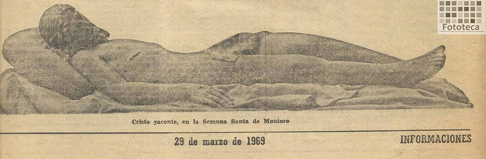 Recorte de prensa del Yacente