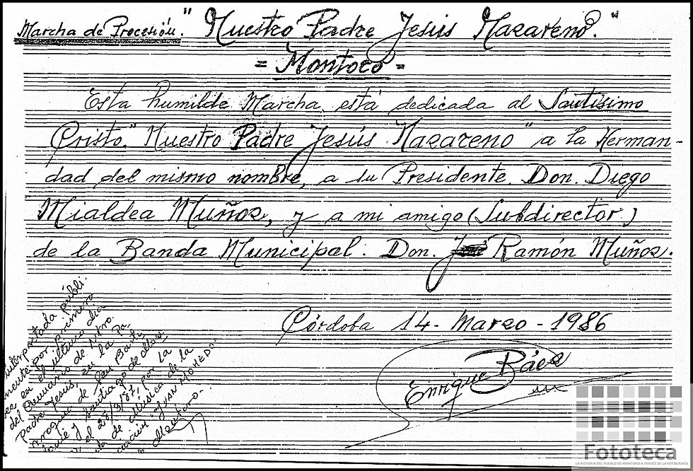 Dedicatoria marcha Ntro Padre Jesús
