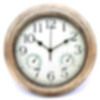 vintage wall clock, WeatherGuard clock, rustic wall clock, antique style clock, weathered wall clock, farmhouse wall clock,