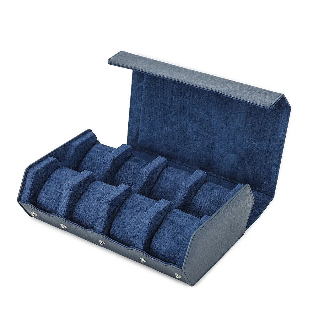 LuxOcta 8-Slot Saffiano Leather Watch Case