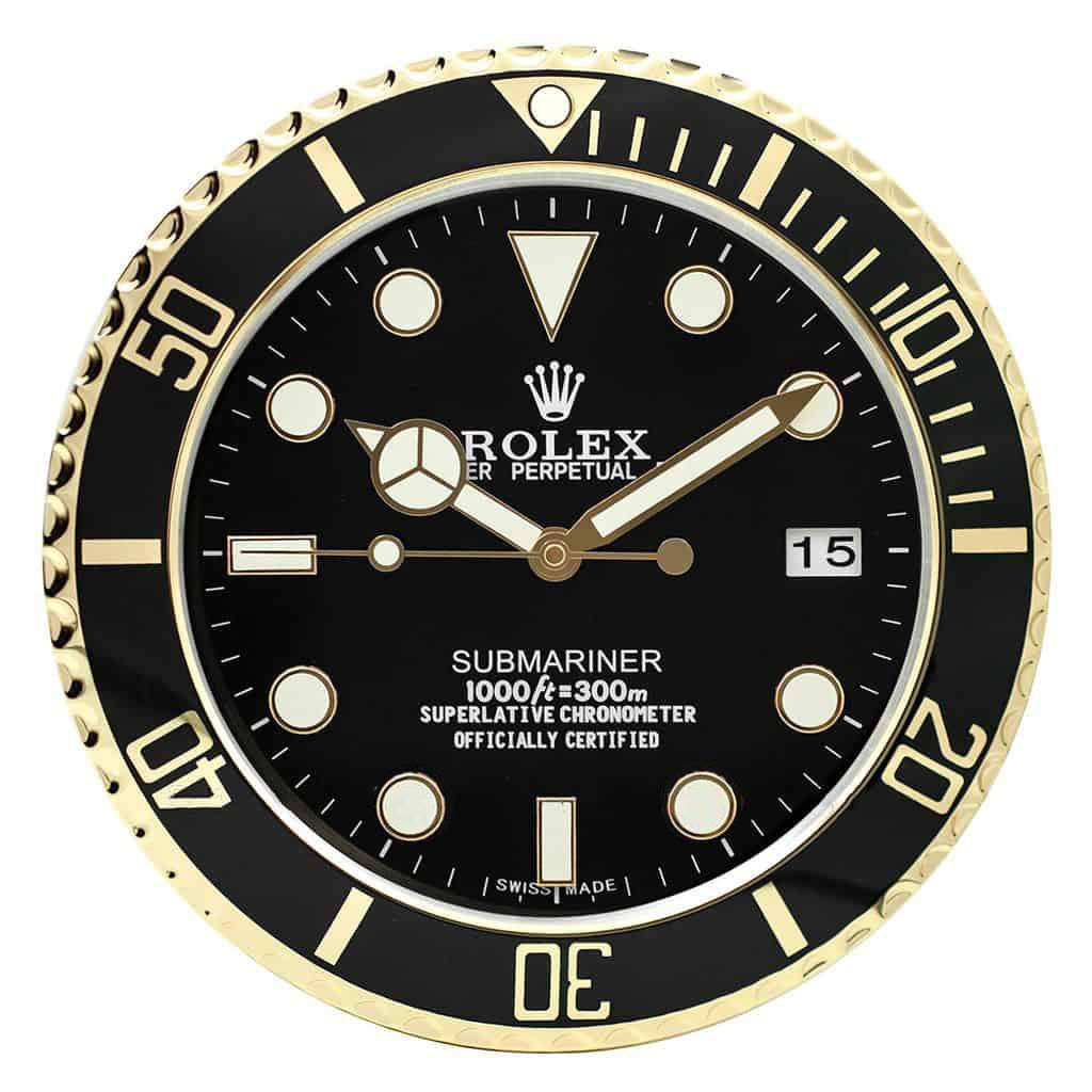 Rolex submariner gold - wall clock