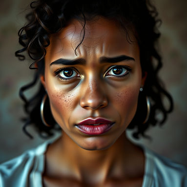 a mixed race looking woman that looks sad.jpg
