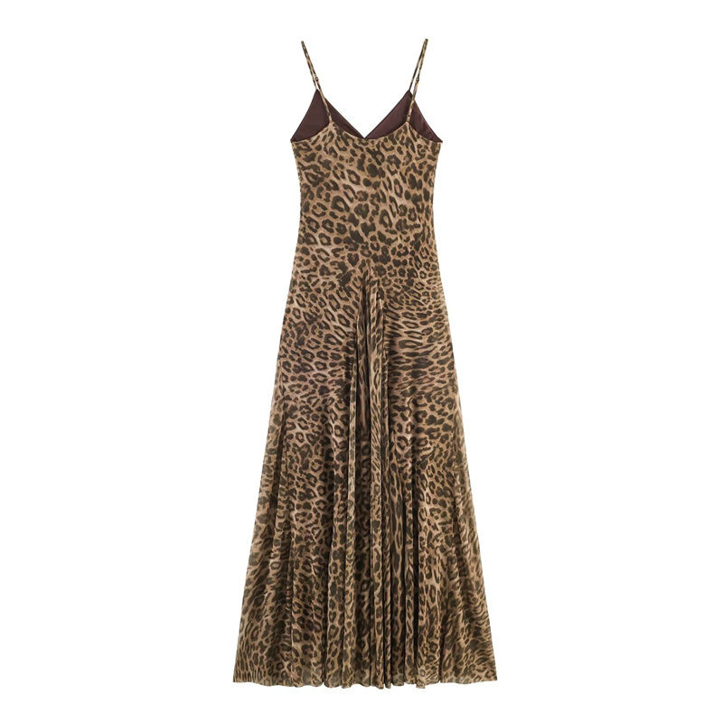 Thumbnail: Women's Dress 2026 Summer New Leopard Print Spaghetti Strap | UK Boutique