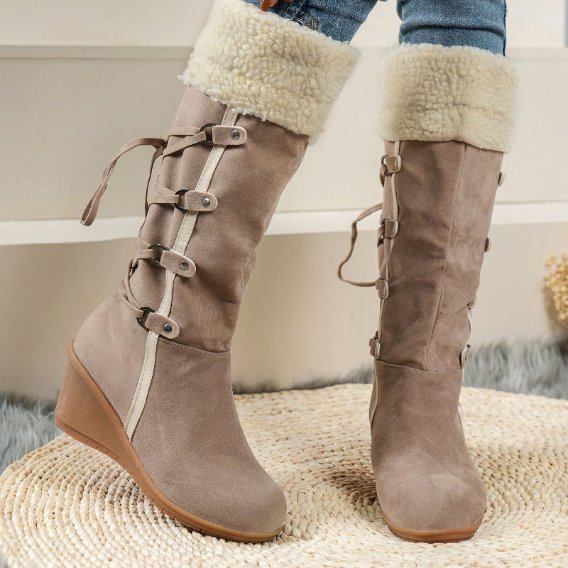 Thumbnail: New Wedge Heel Increased Warm and Comfortable Casual Women's | UK Boutique