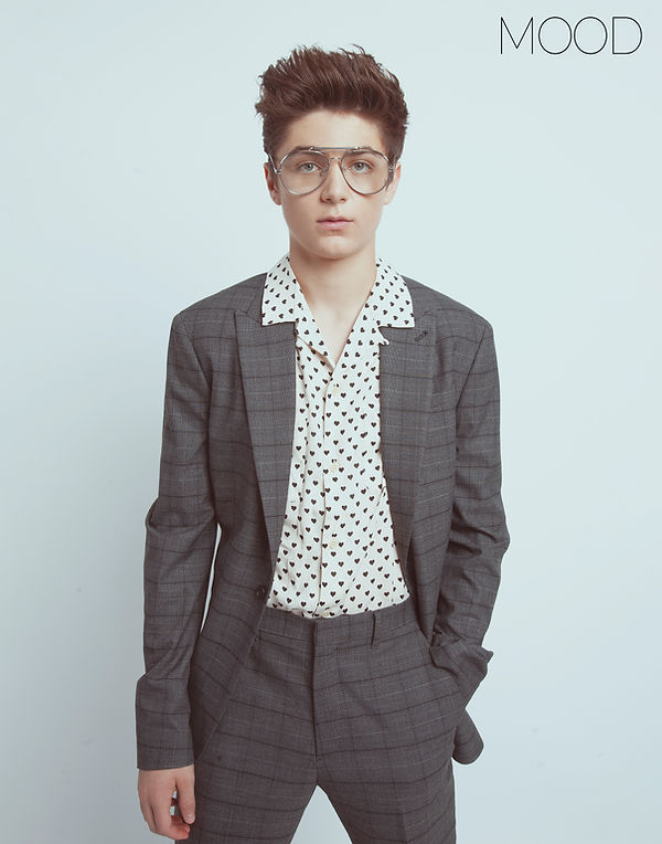 Singer and Shazam actor Asher Angel interviewed and photographed for MOOD Magazine by Edwin J Ortega